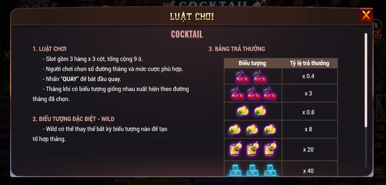 Chinh Phục Thế Giới Hương Vị Cùng Slot Game Cocktail Tại BomWin Đỉnh Cao