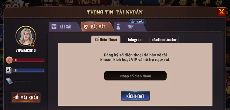 Kích Hoạt Số Điện Thoại Để Tăng Mức Độ Bảo Mật Cho Tài Khoản Của Bạn