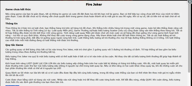 Khám Phá Siêu Phẩm Slot Game Fire Joker Tại BomWin Quay Hũ Siêu Tốc