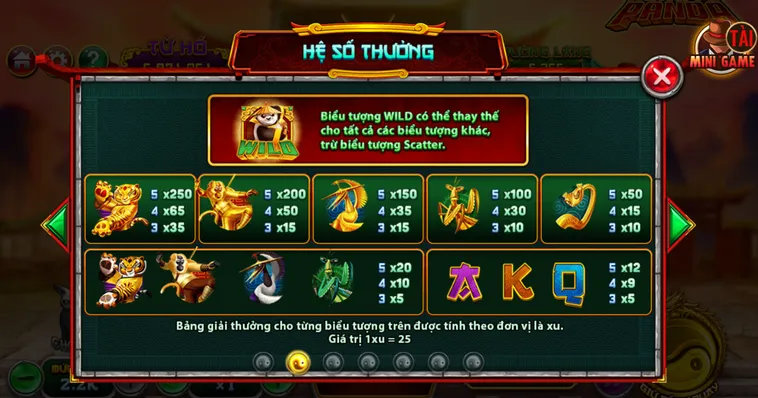 Slot Game Kung Fu Panda Tại BomWin Hành Trình Chinh Phục Kho Báu Cực Cháy