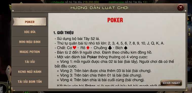 Poker Tại BomWin Sảnh Chơi Đẳng Cấp Cho Các Cao Thủ Đấu Trí Chuyên Nghiệp