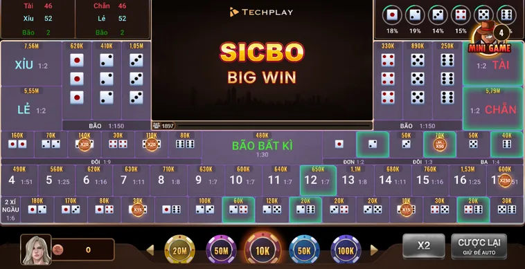 Sicbo BigWin Tại BomWin Sảnh Chơi Xúc Xắc Đẳng Cấp Với Tỷ Lệ Thưởng Lớn