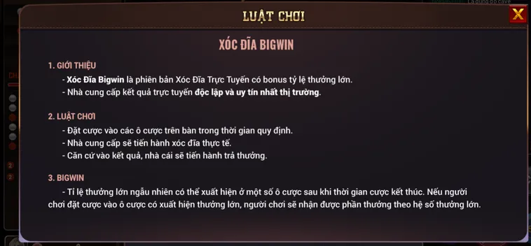 Xóc Đĩa BigWin Tại BomWin Sân Chơi Dân Gian Đẳng Cấp Với Tỷ Lệ Thắng Khủng